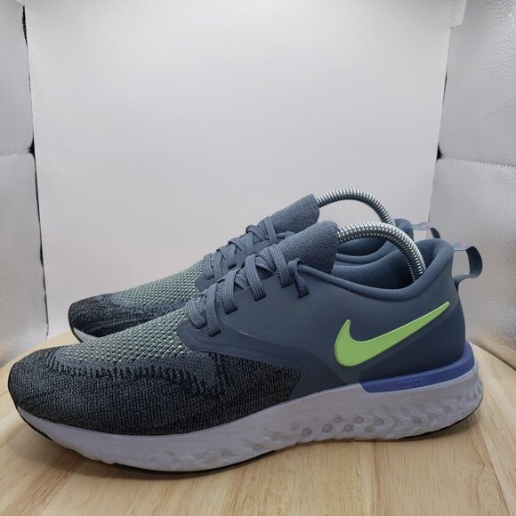 Nike Odyssey React 2 Flyknit Gray Men Size 8.5 Running Shoes Sneakers AH1015-401 - Picture 3 of 7